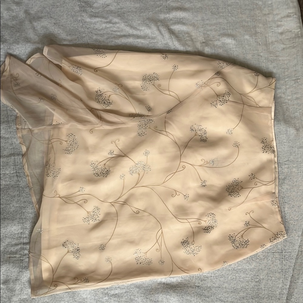 Floral Embroidered Skirt